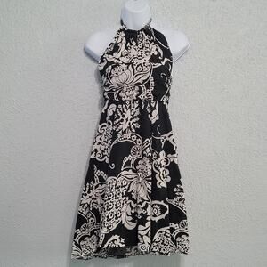Y Apparel Womens Halter Sundress‎ Size S Floral Vacation Coastal Summer Cruise